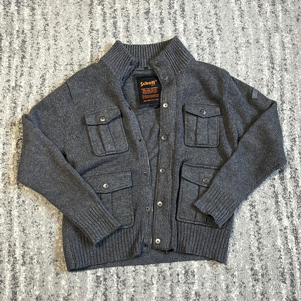 Large Schott NYC Army Type Sweater Spec.M85